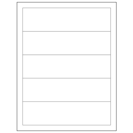 Bsc Preferred 7-1/2 x 2'' White Rectangle Laser Labels, 500PK BUY00027149